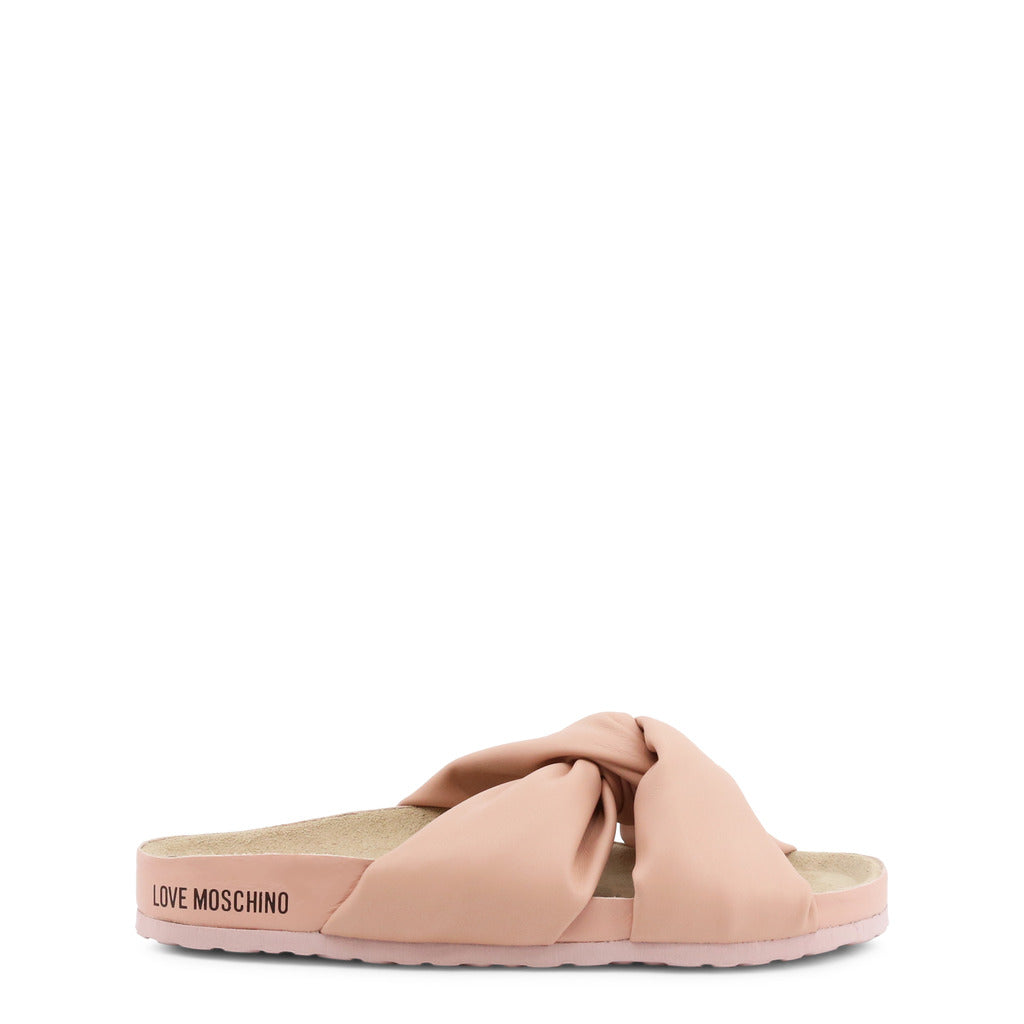 Love Moschino - Knotted Sliders Black or Pink