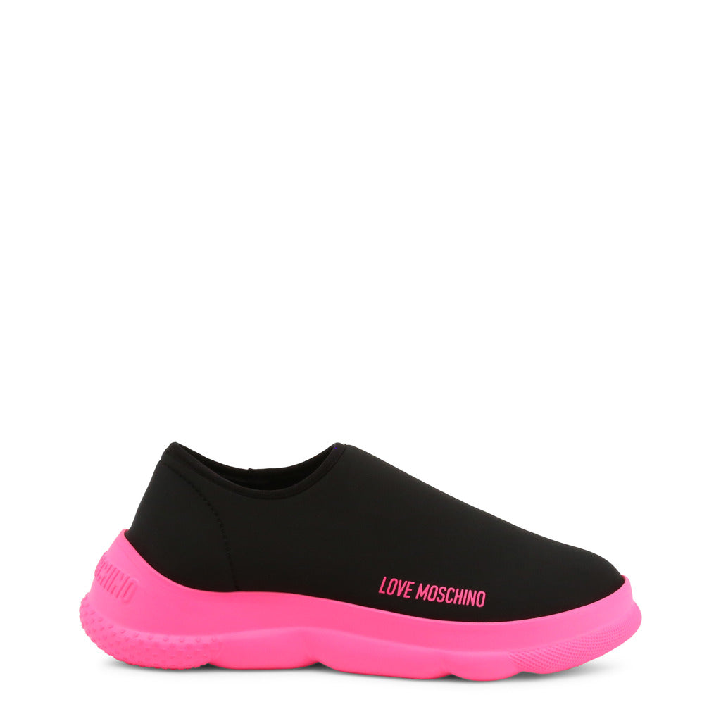 Love Moschino - Black comfy trainers with contrast sole