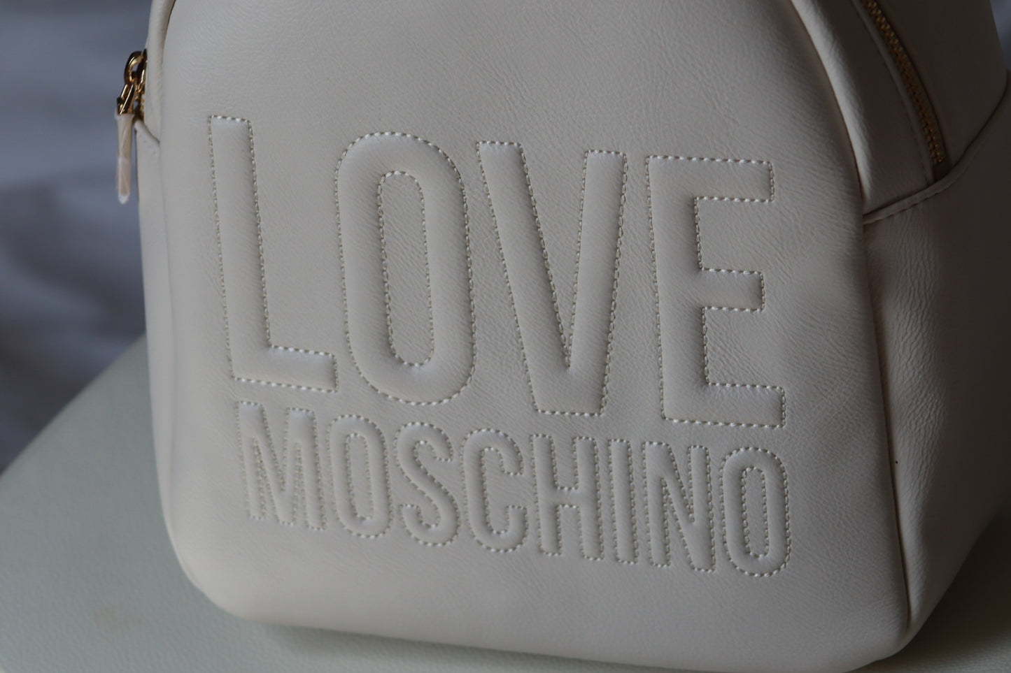Backpack with Stitched Love Moschino Branding