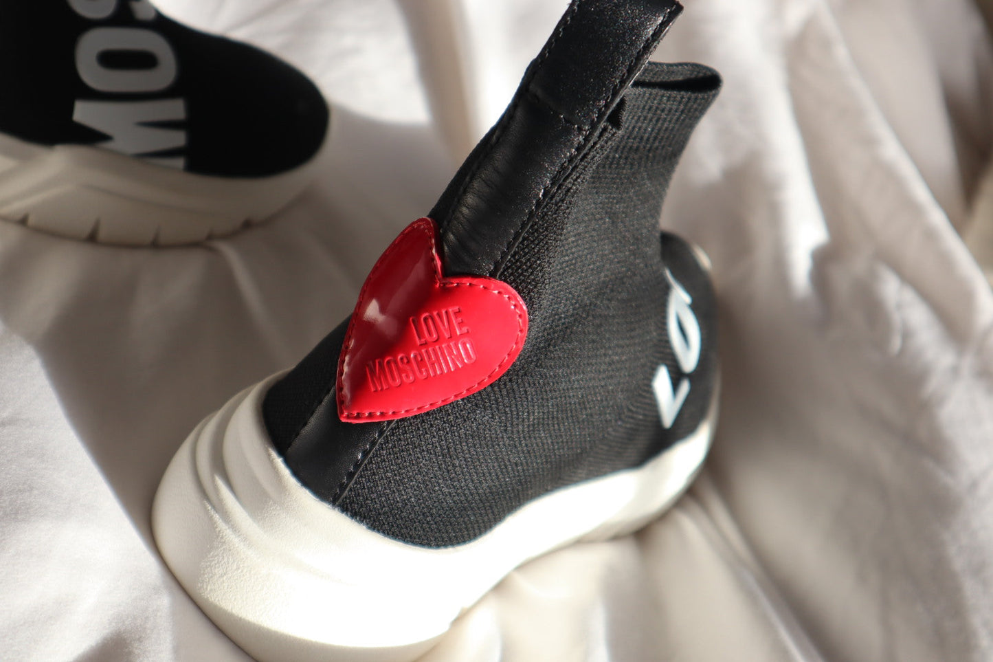 Love Moschino - Sale - Black Sock Trainers UK4